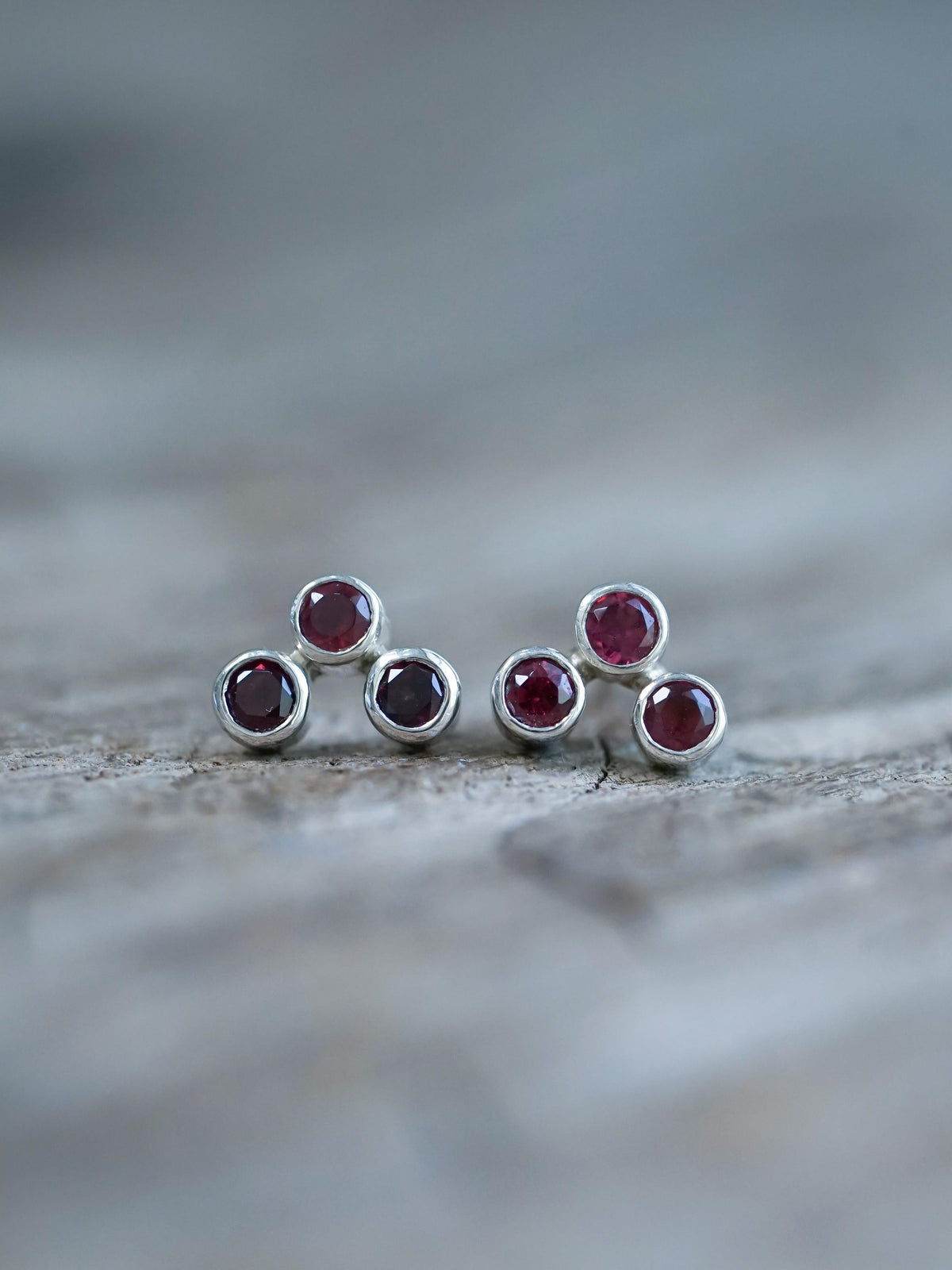Garnet Earrings - Gardens of the Sun | Ethical Jewelry