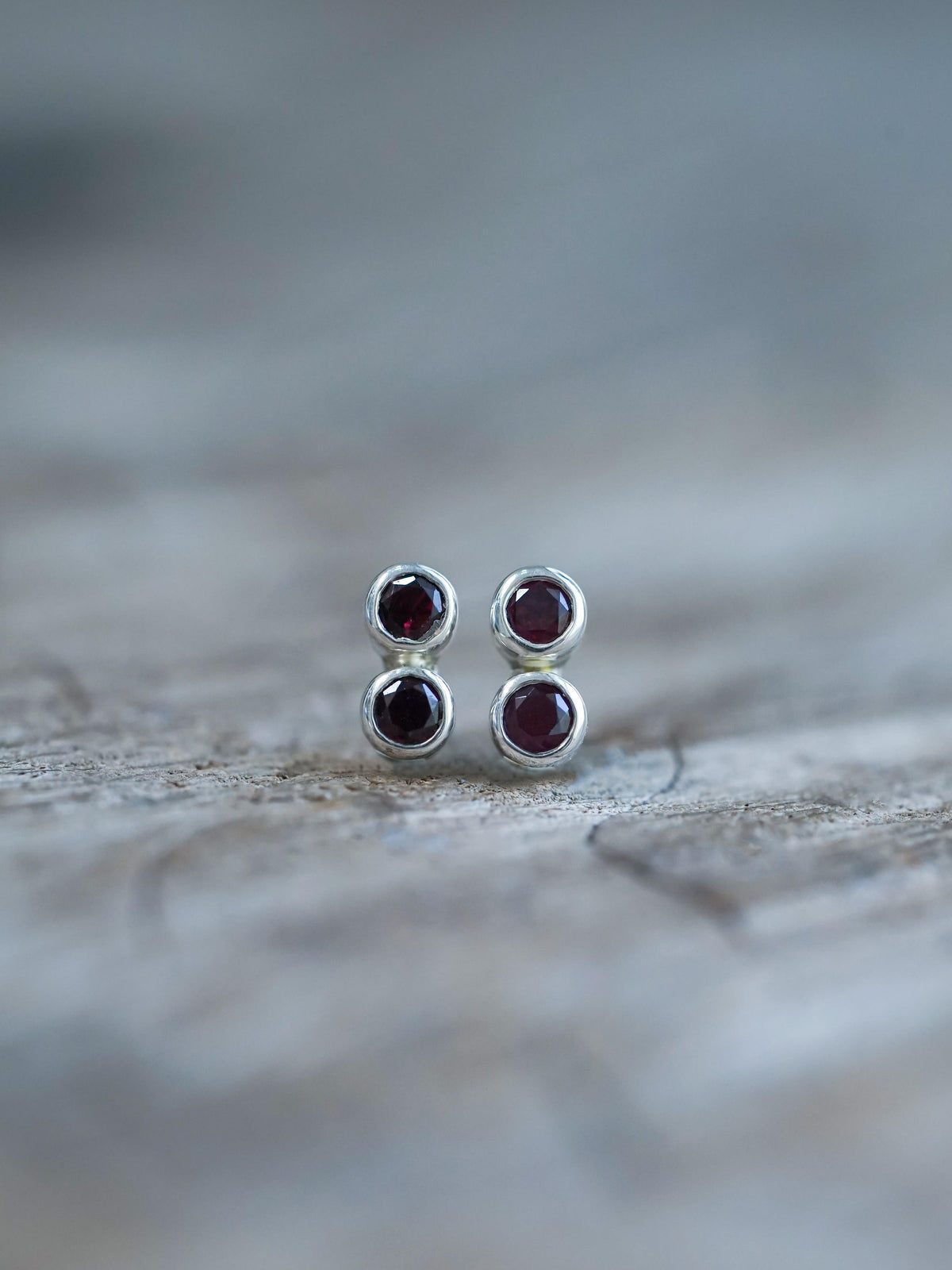 Garnet Earrings - Gardens of the Sun | Ethical Jewelry