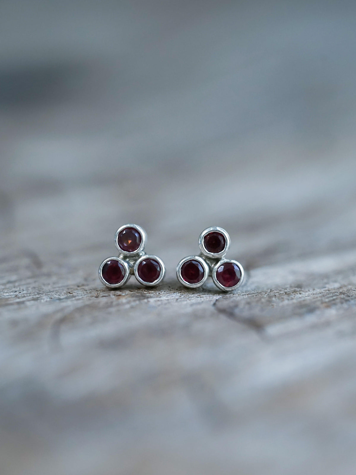 Garnet Earrings - Gardens of the Sun | Ethical Jewelry
