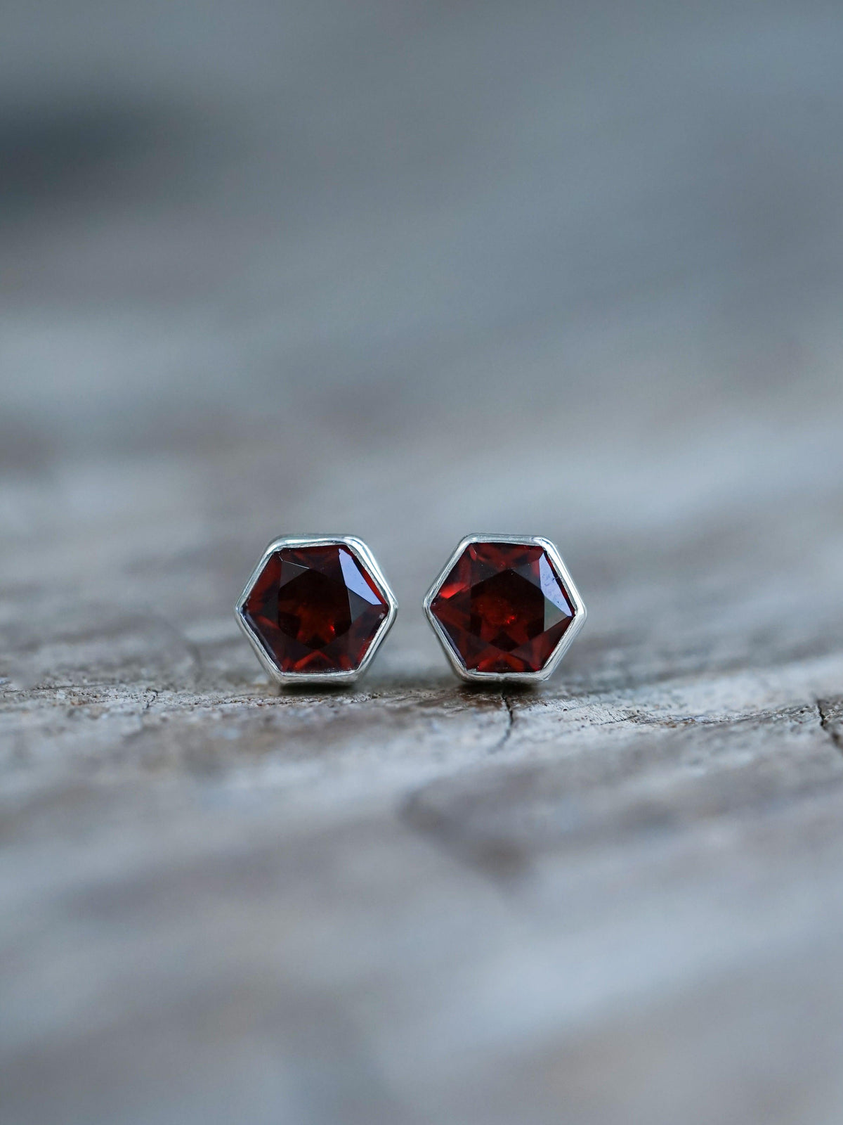 Garnet Earrings - Gardens of the Sun | Ethical Jewelry