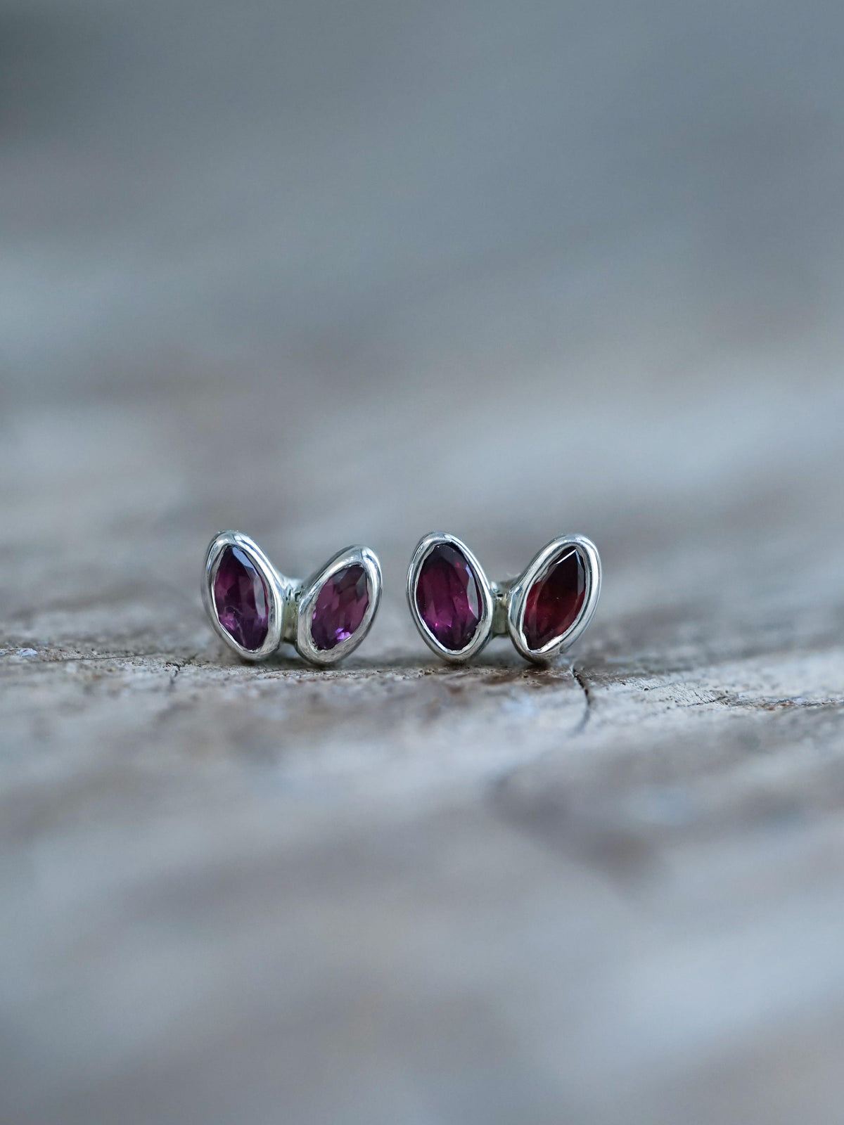 Garnet Earrings - Gardens of the Sun | Ethical Jewelry