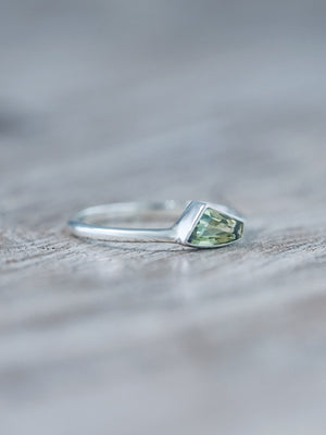 Geo Green Sapphire Ring from Australia