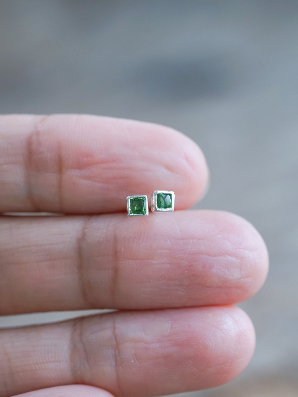 Green Garnet Earrings - Gardens of the Sun | Ethical Jewelry