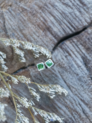 Green Garnet Earrings - Gardens of the Sun | Ethical Jewelry