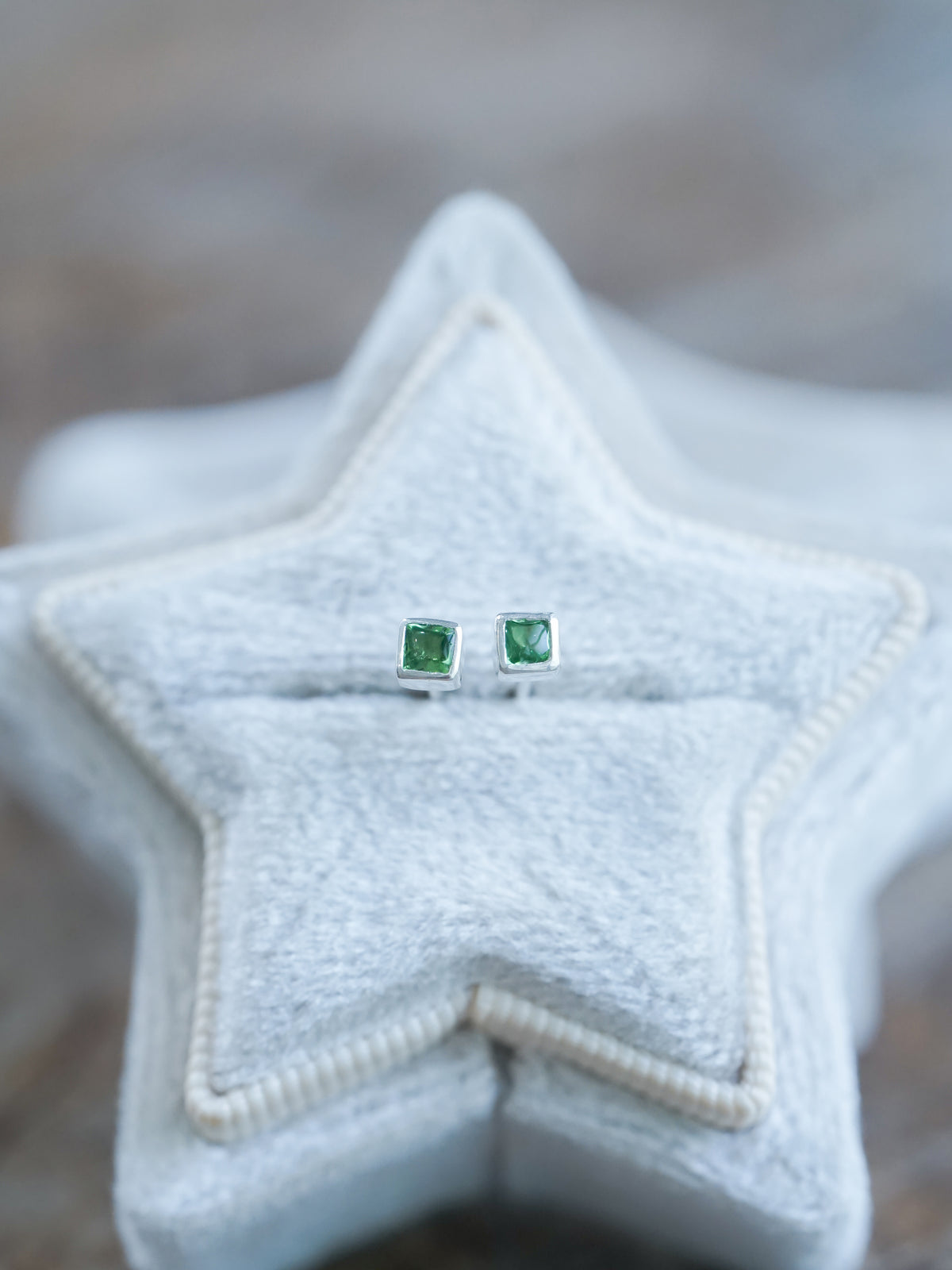 Green Garnet Earrings - Gardens of the Sun | Ethical Jewelry