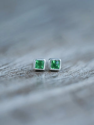 Green Garnet Earrings - Gardens of the Sun | Ethical Jewelry