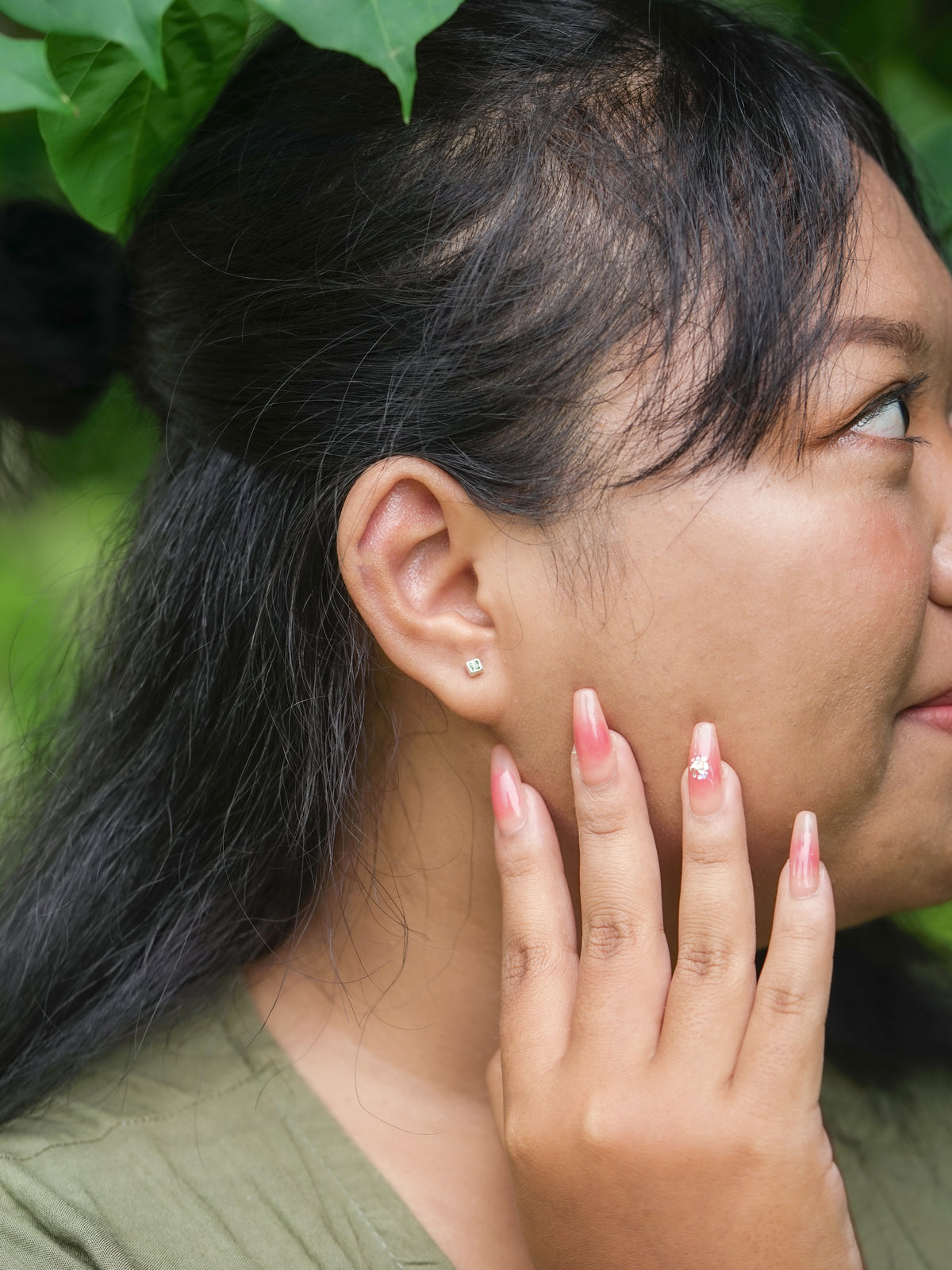 Green Garnet Earrings - Gardens of the Sun | Ethical Jewelry