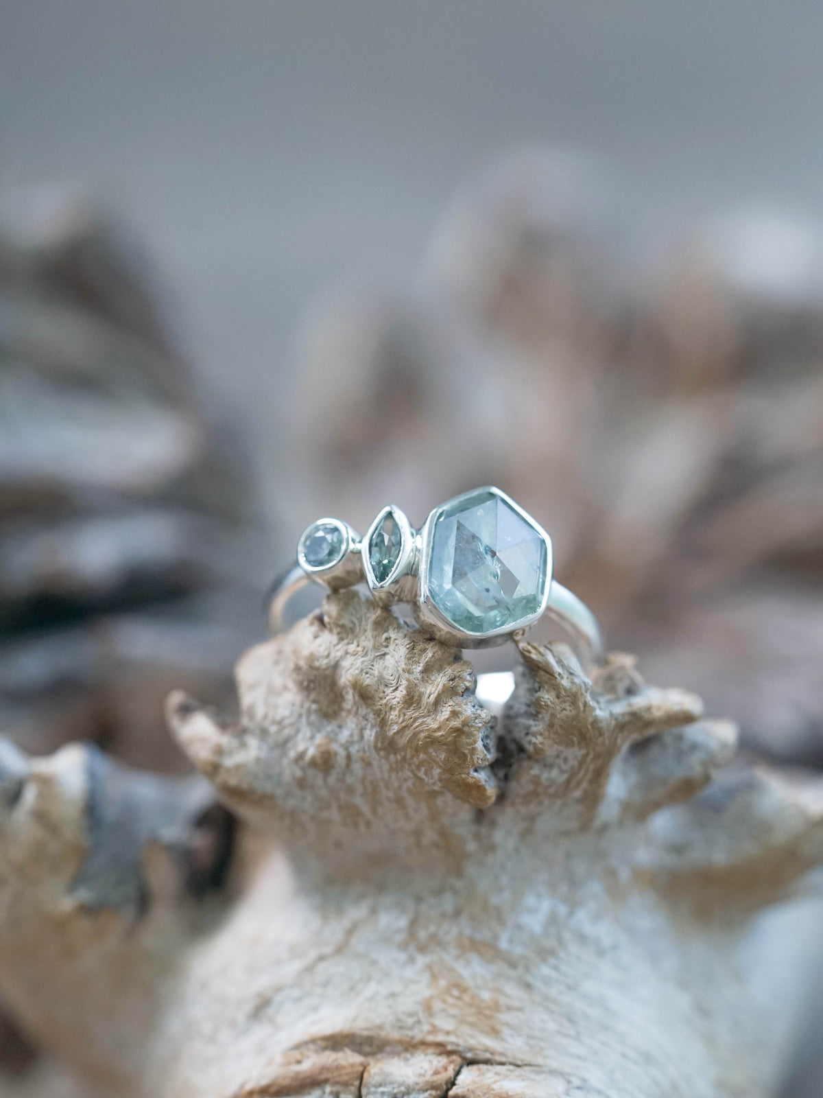 Green Montana Sapphire Ring