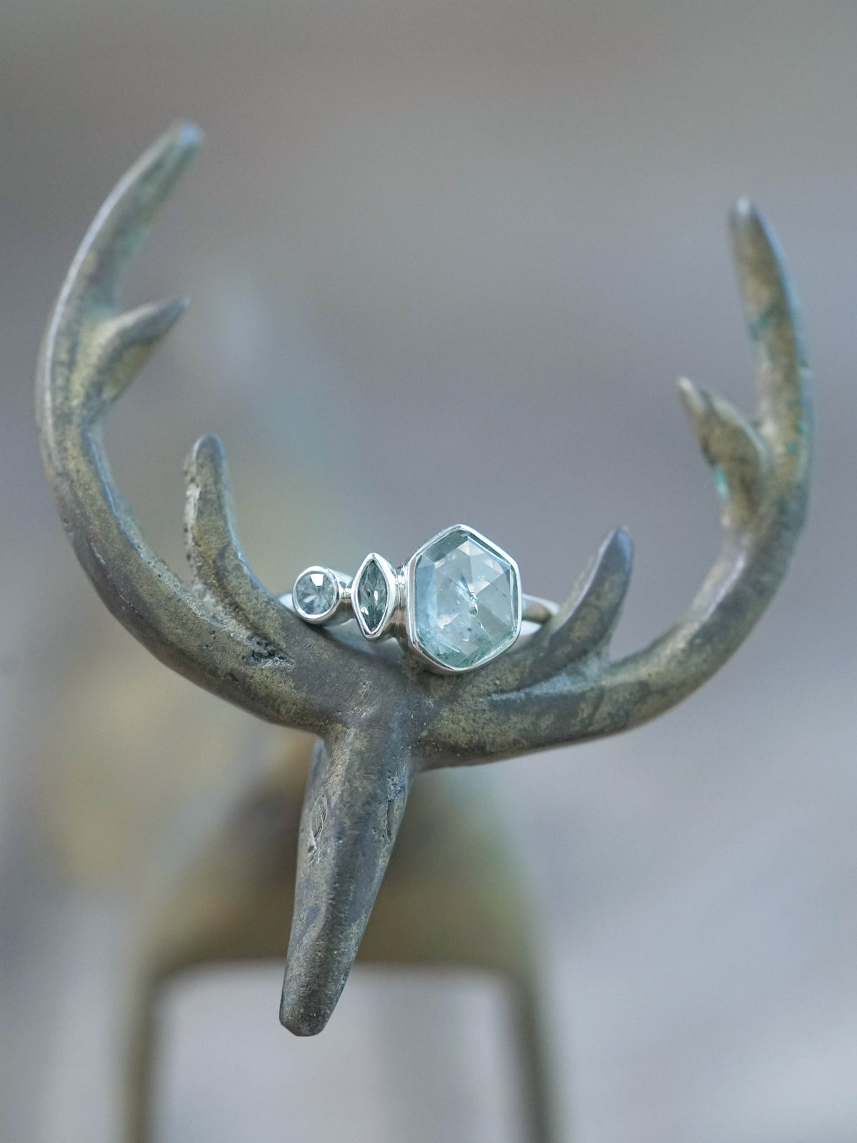 Green Montana Sapphire Ring