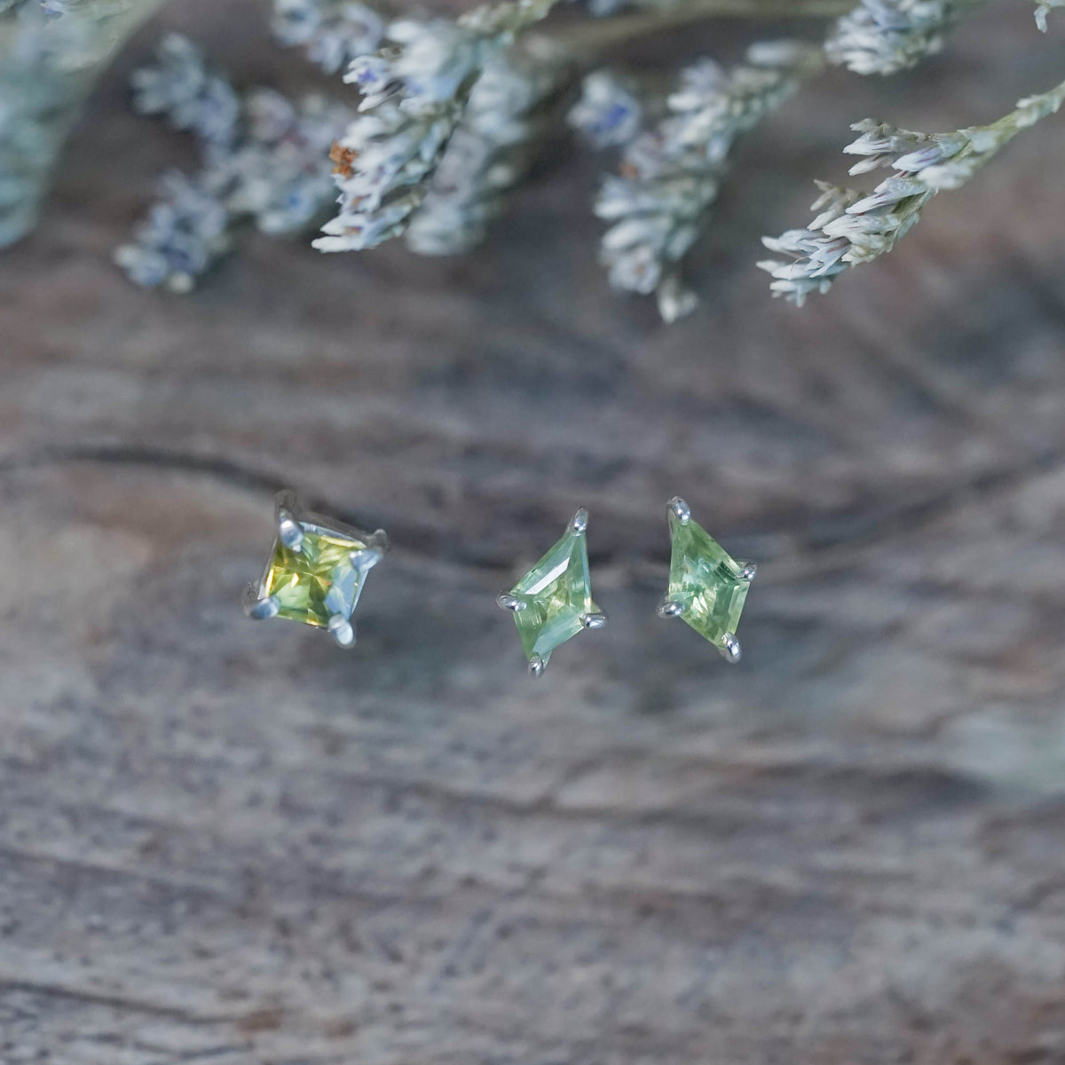 Green Sapphire Earrings