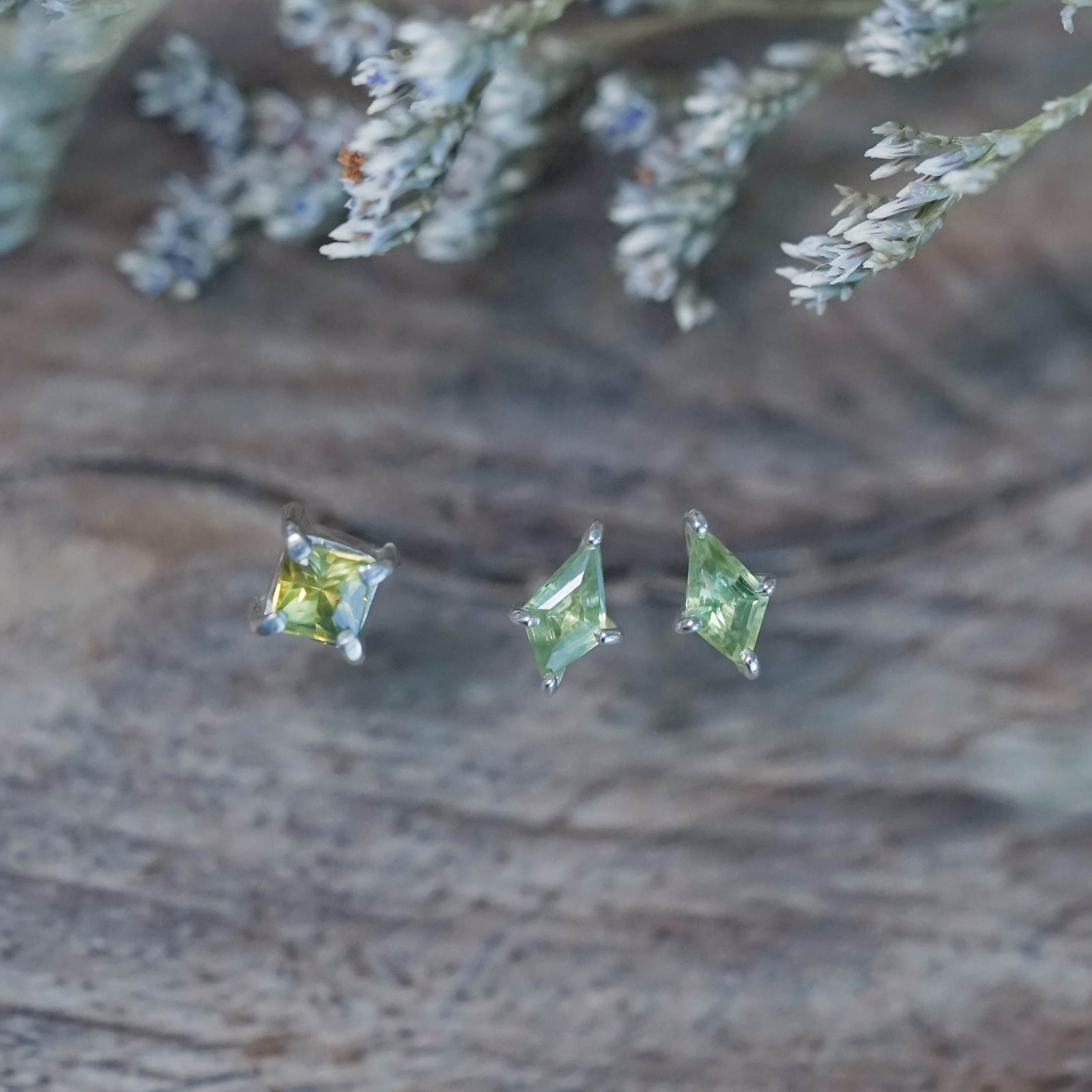 Green Sapphire Earrings
