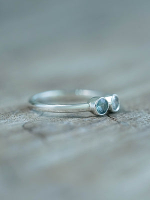 Handcrafted Kornerupine and Diamond Ring