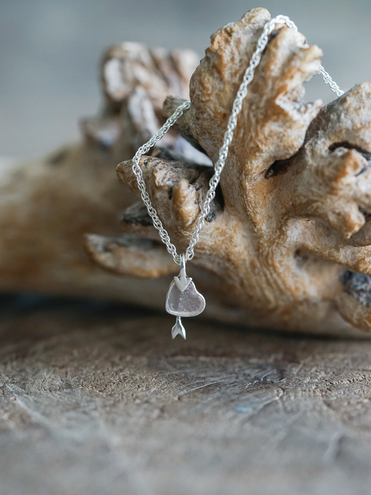 Rose Quartz Heart Necklace