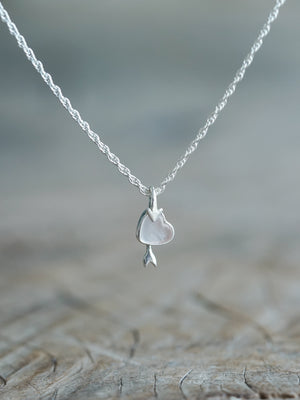 Rose Quartz Heart Necklace