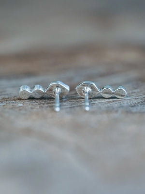 Herkimer Diamond and Zircon Earrings