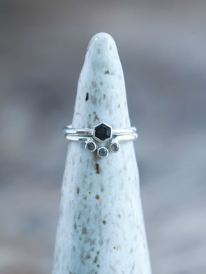 Hexagon Spinel Ring Set - Gardens of the Sun | Ethical Jewelry