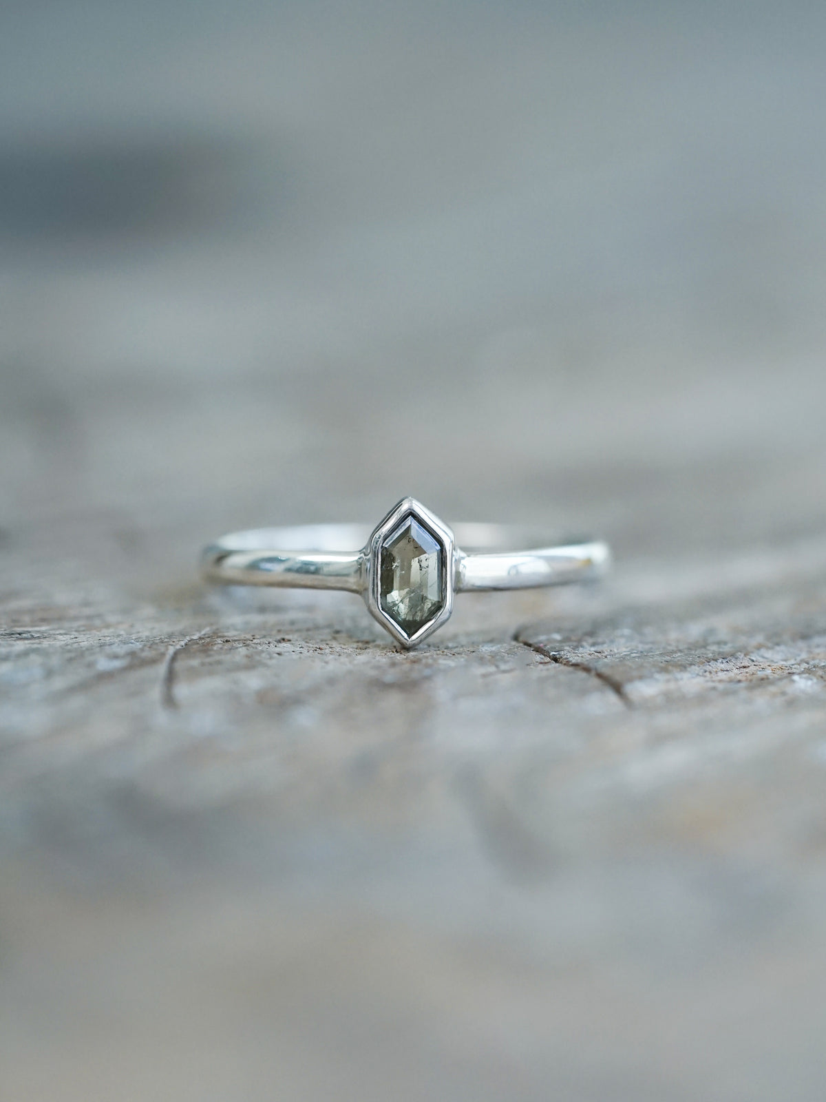 Hexagon Tourmaline Ring