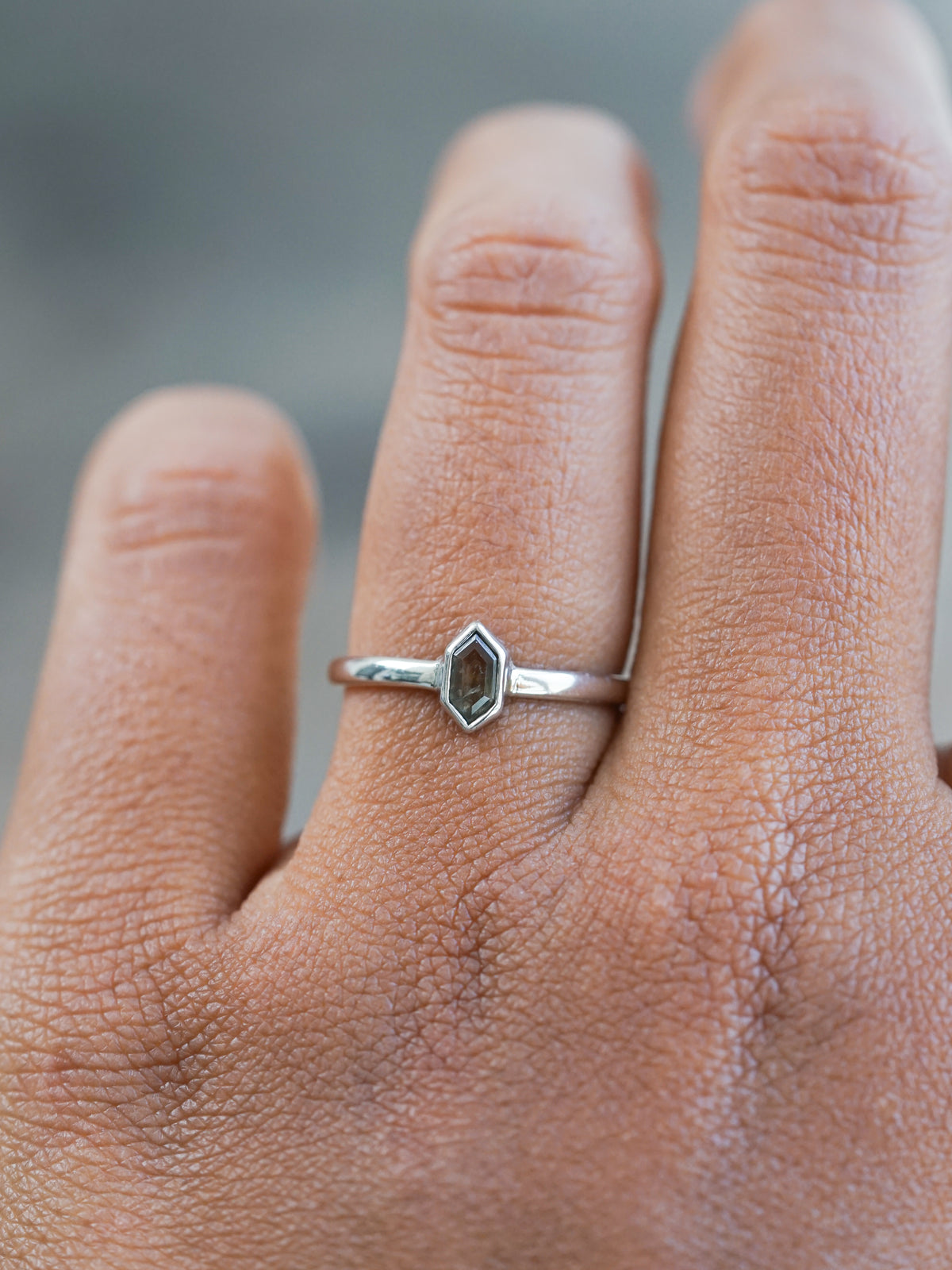 Hexagon Tourmaline Ring