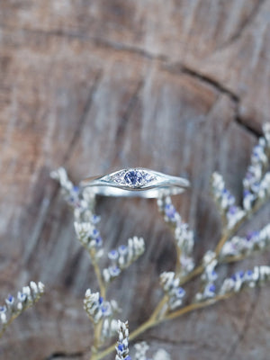 Hexagon Cut Spinel Ring