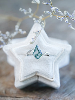 Kite Moss Agate Ring