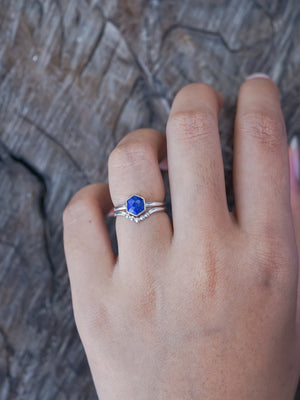 Silver gemstone rings