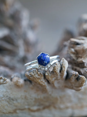 blue natural gemstone rings