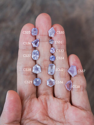 Custom Lavender Sapphire Ring in Gold