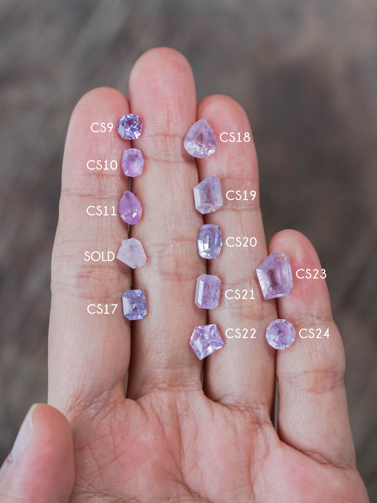 Custom Lavender Sapphire Ring in Gold