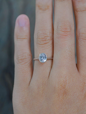 Light Pink Kunzite Ring for Engagement Ring