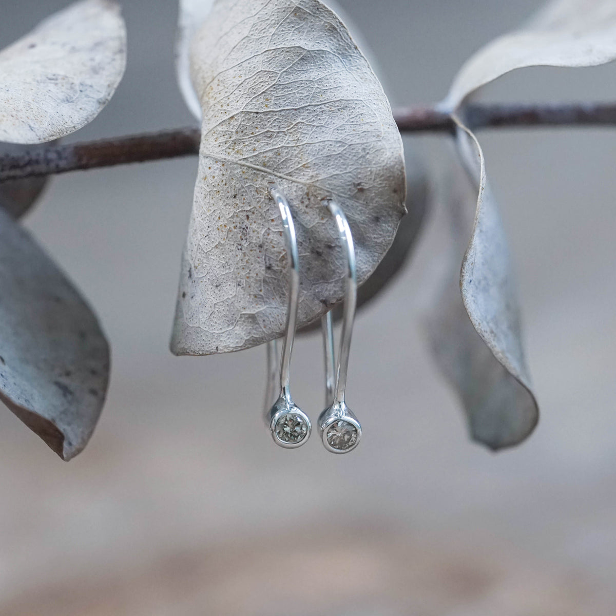 Long Borneo Diamond Earrings