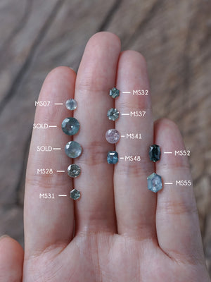 Custom Montana Sapphire Ring in Gold