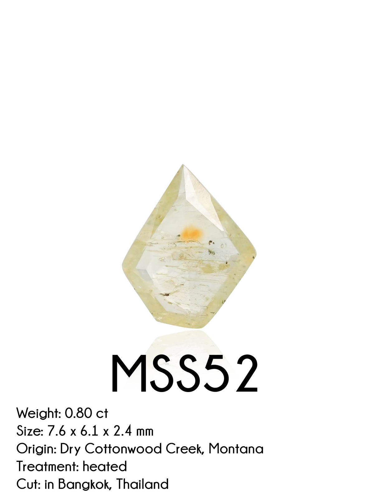 Custom Rose Cut Montana Sapphire Ring in Silver