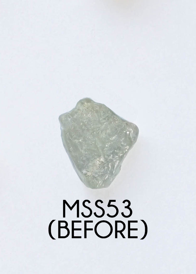 Custom Rose Cut Montana Sapphire Ring in Silver