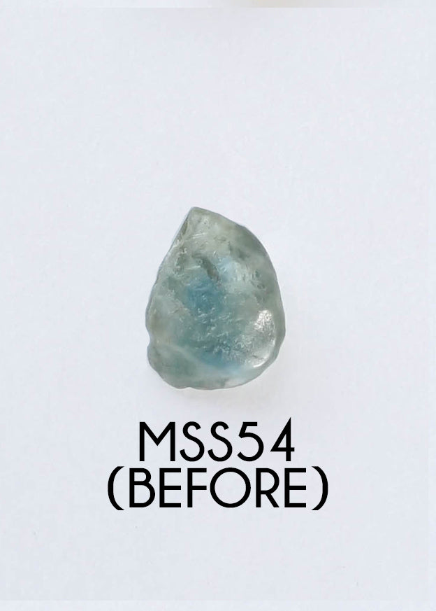 Custom Rose Cut Montana Sapphire Ring in Silver