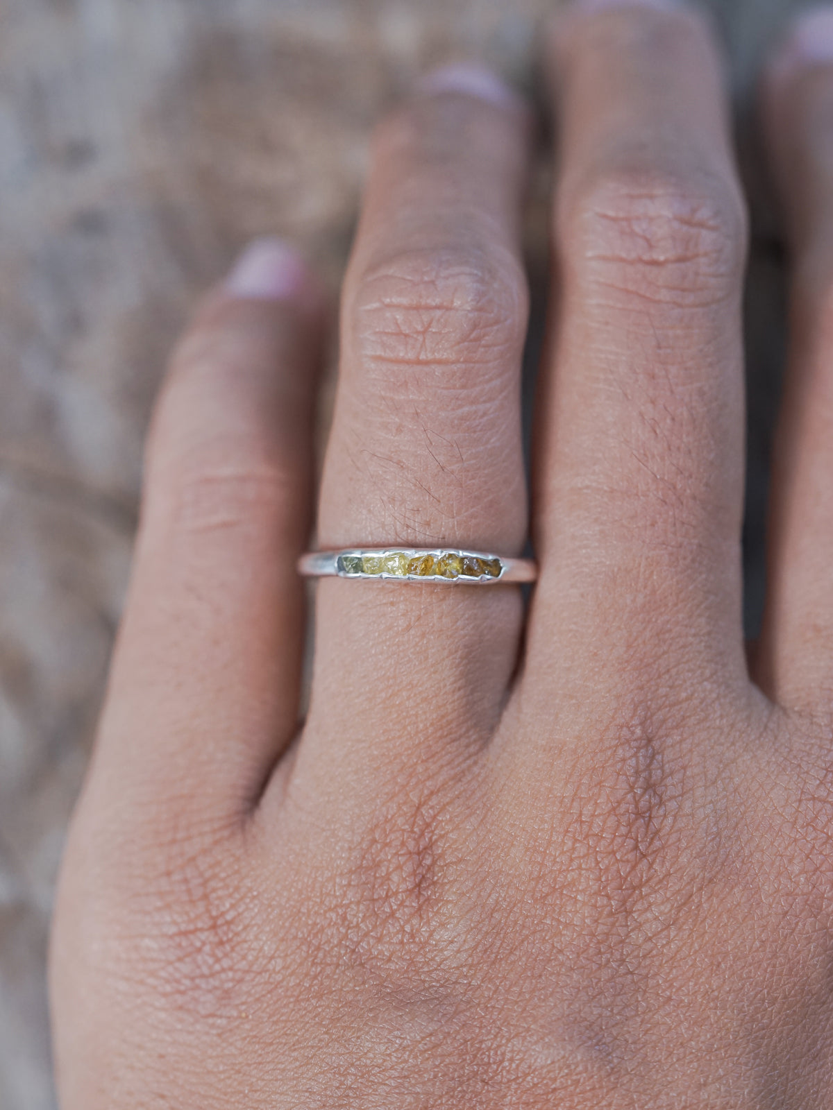 Mali Garnet Ring with Hidden Gems - Gardens of the Sun | Ethical Jewelry