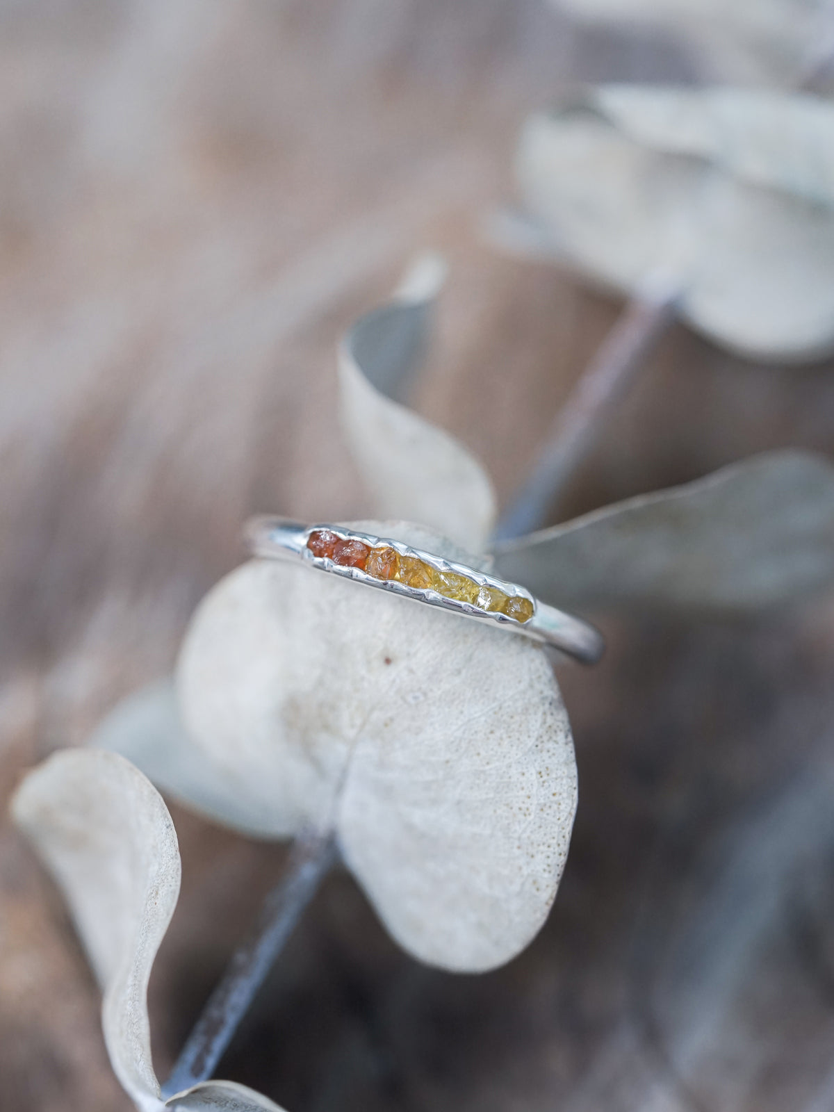 Mali Garnet Ring with Hidden Gems - Gardens of the Sun | Ethical Jewelry