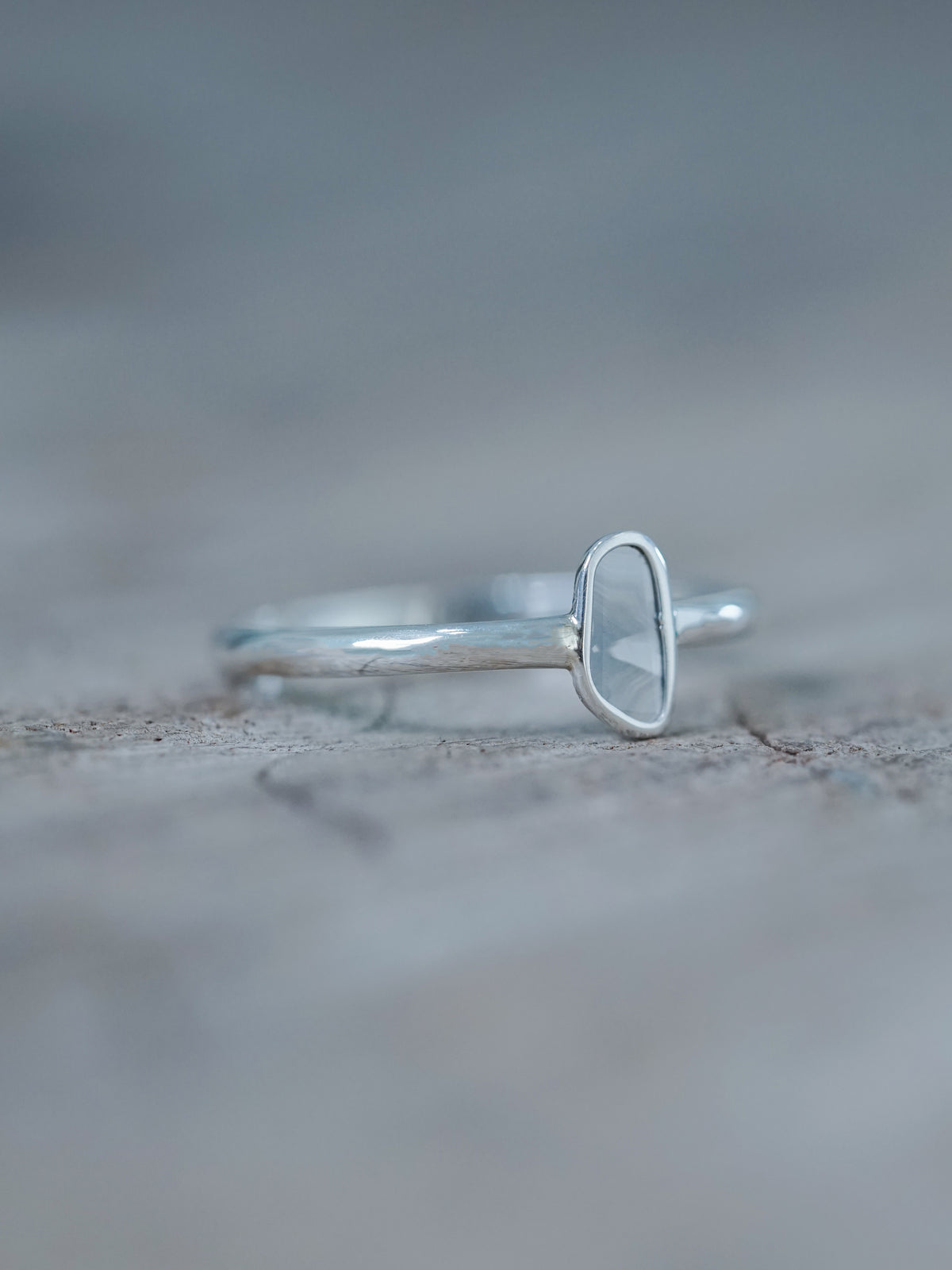 Marble Diamond Slice Ring in Silver - Gardens of the Sun | Ethical Jewelry