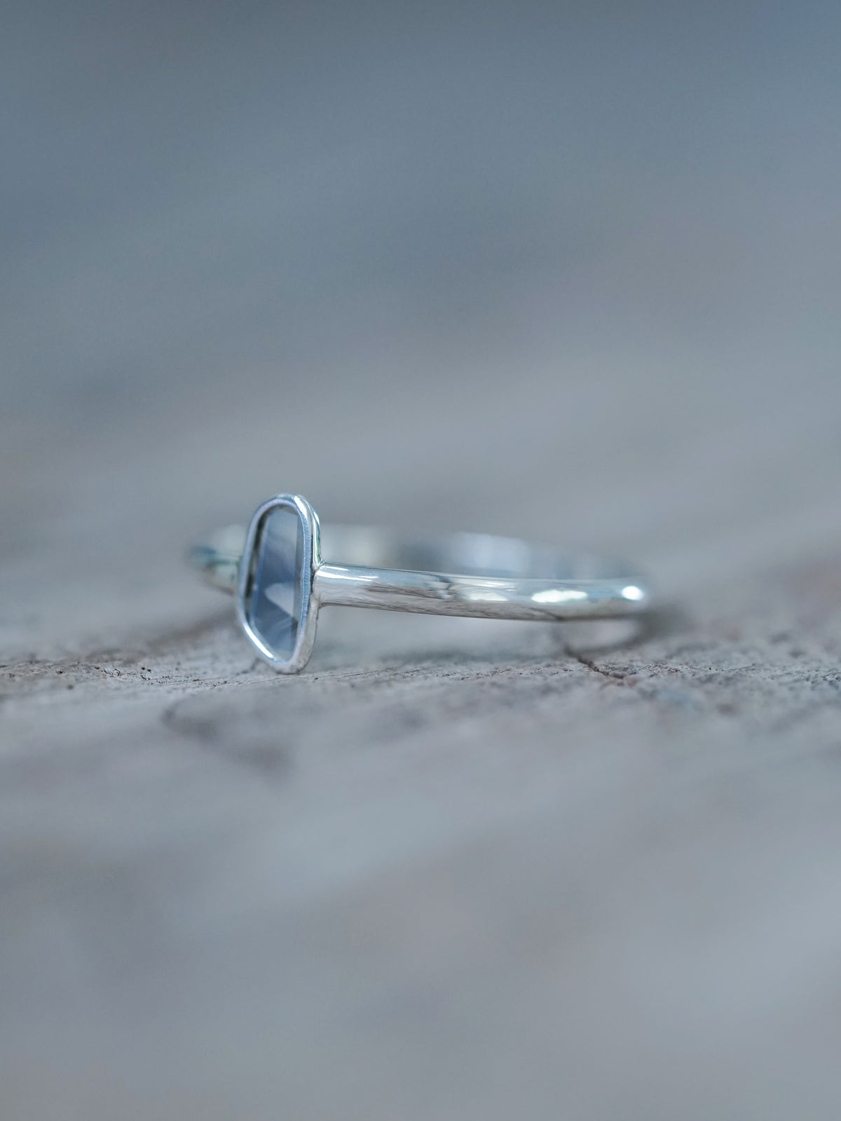 Marble Diamond Slice Ring in Silver - Gardens of the Sun | Ethical Jewelry