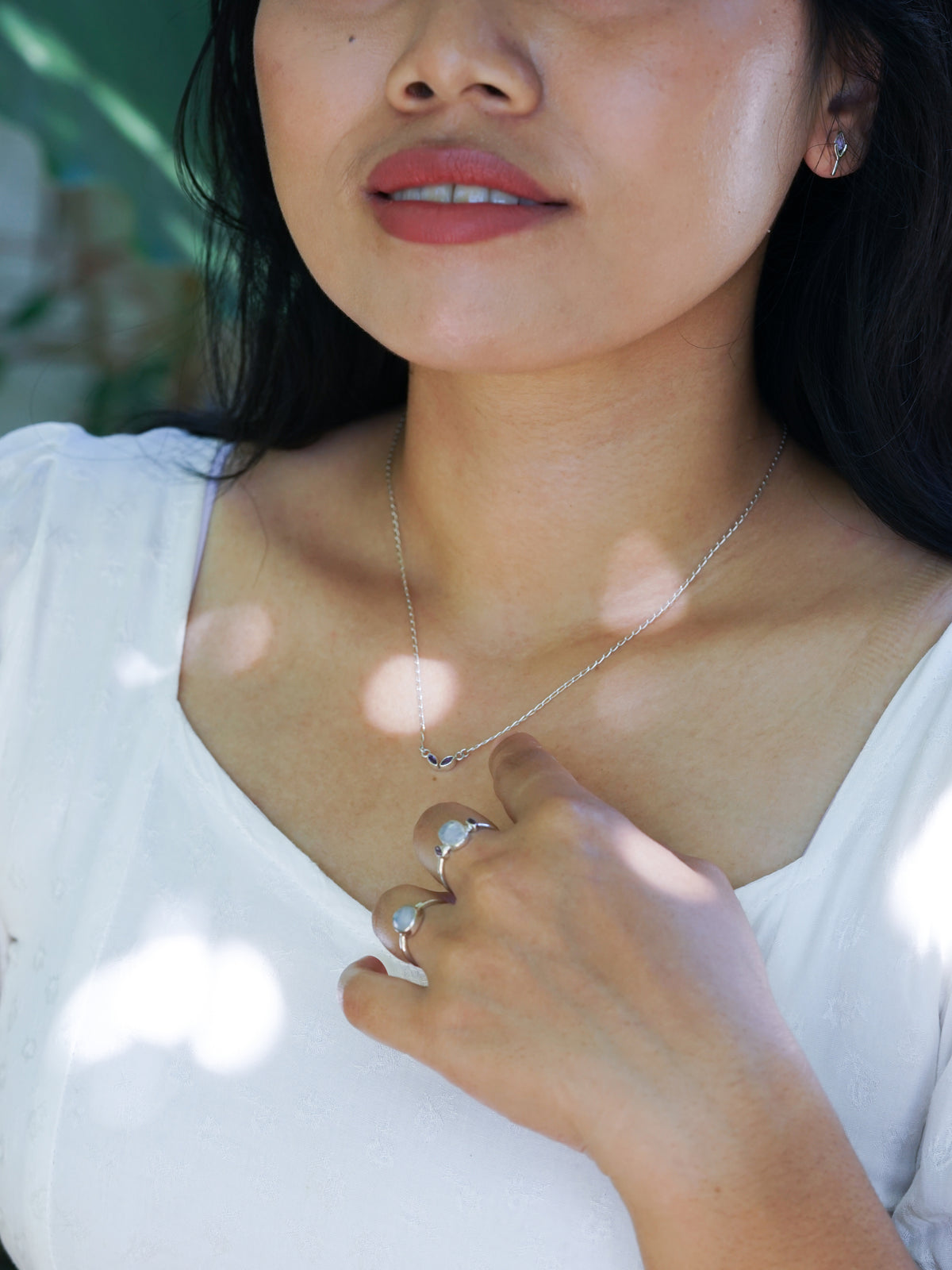 Marquise Amethyst Necklace