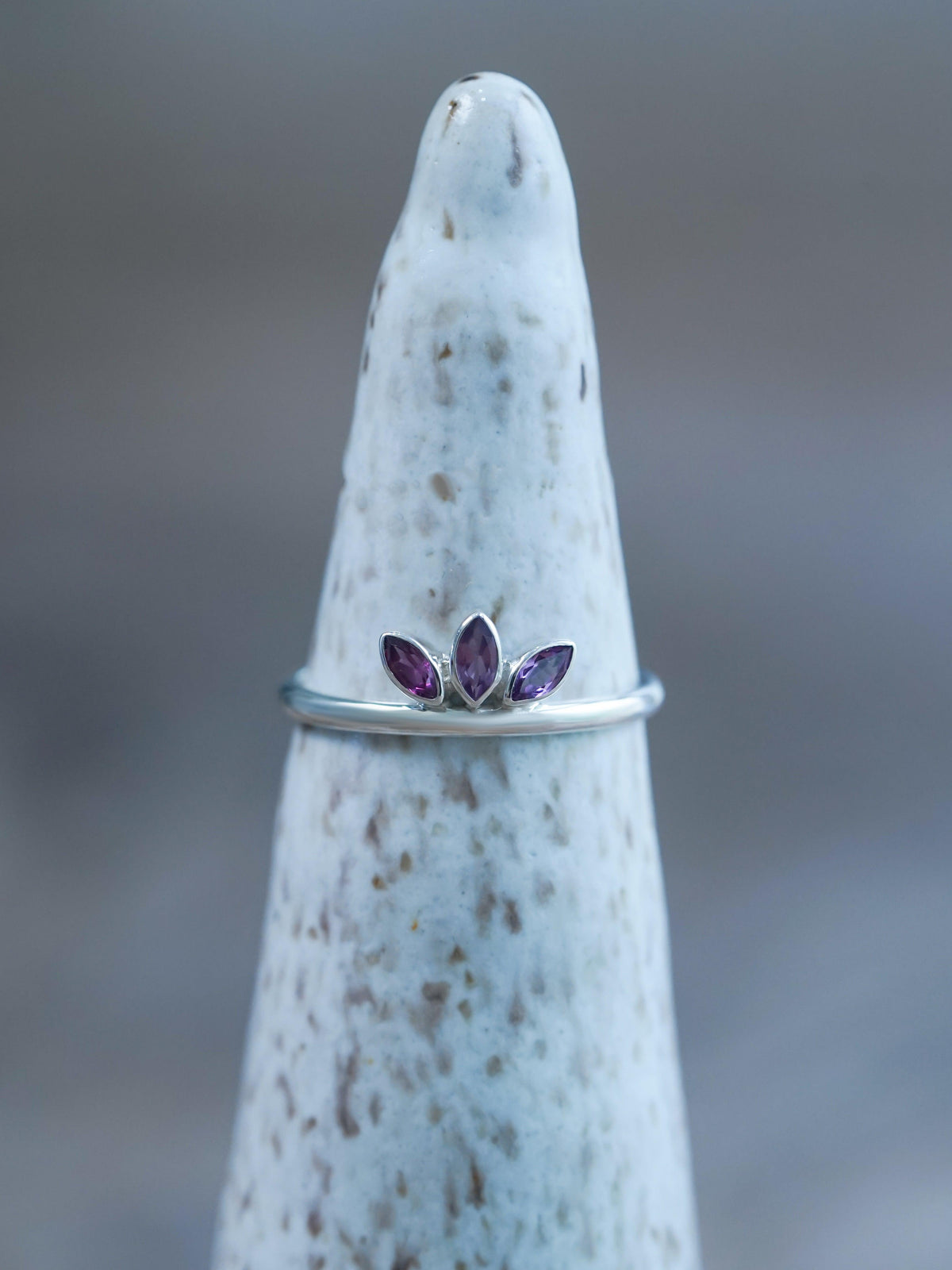 Marquise Garnet Crown Ring - Gardens of the Sun | Ethical Jewelry