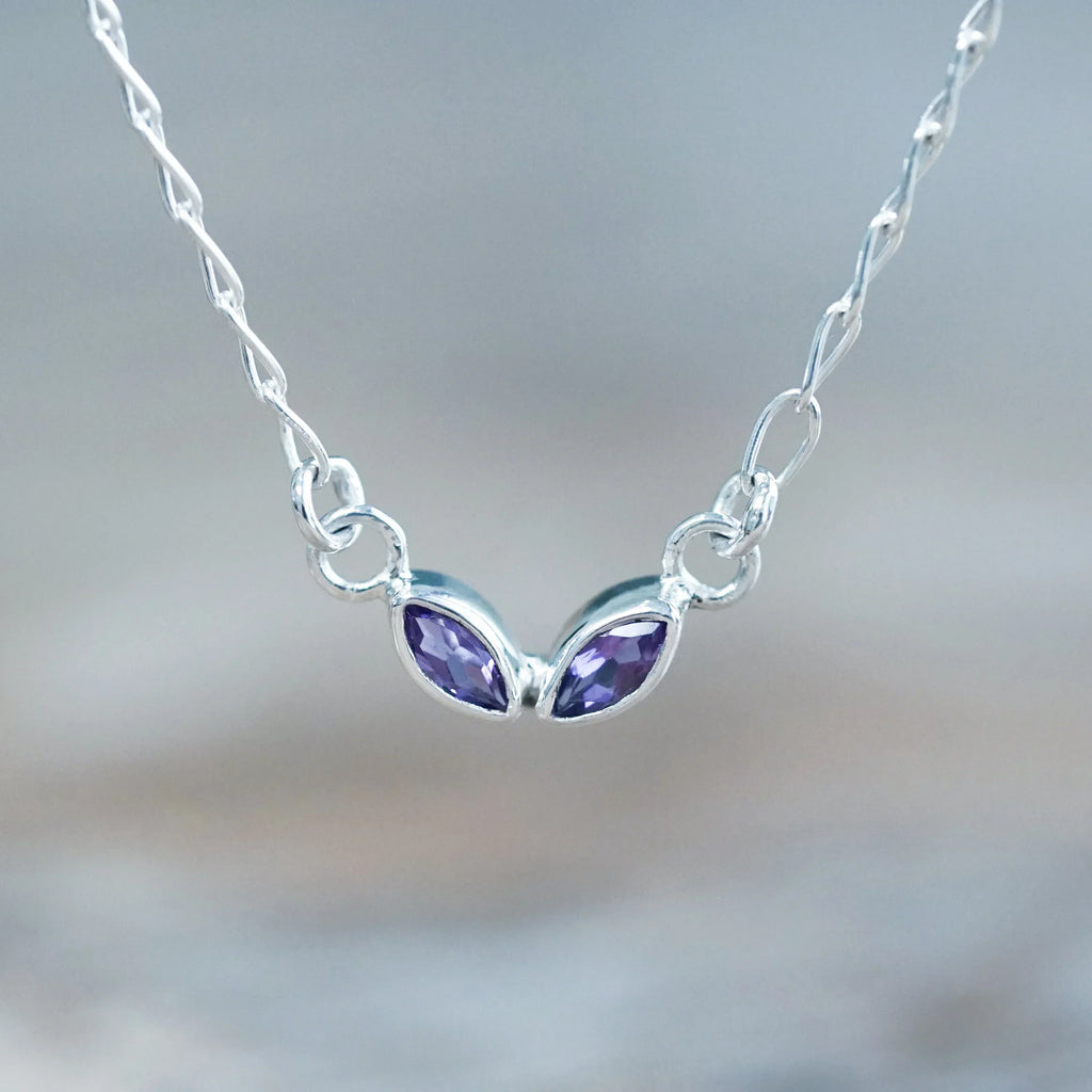 Marquise Amethyst Necklace