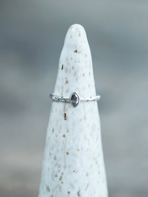Marquise Cut Diamond Ring in Silver