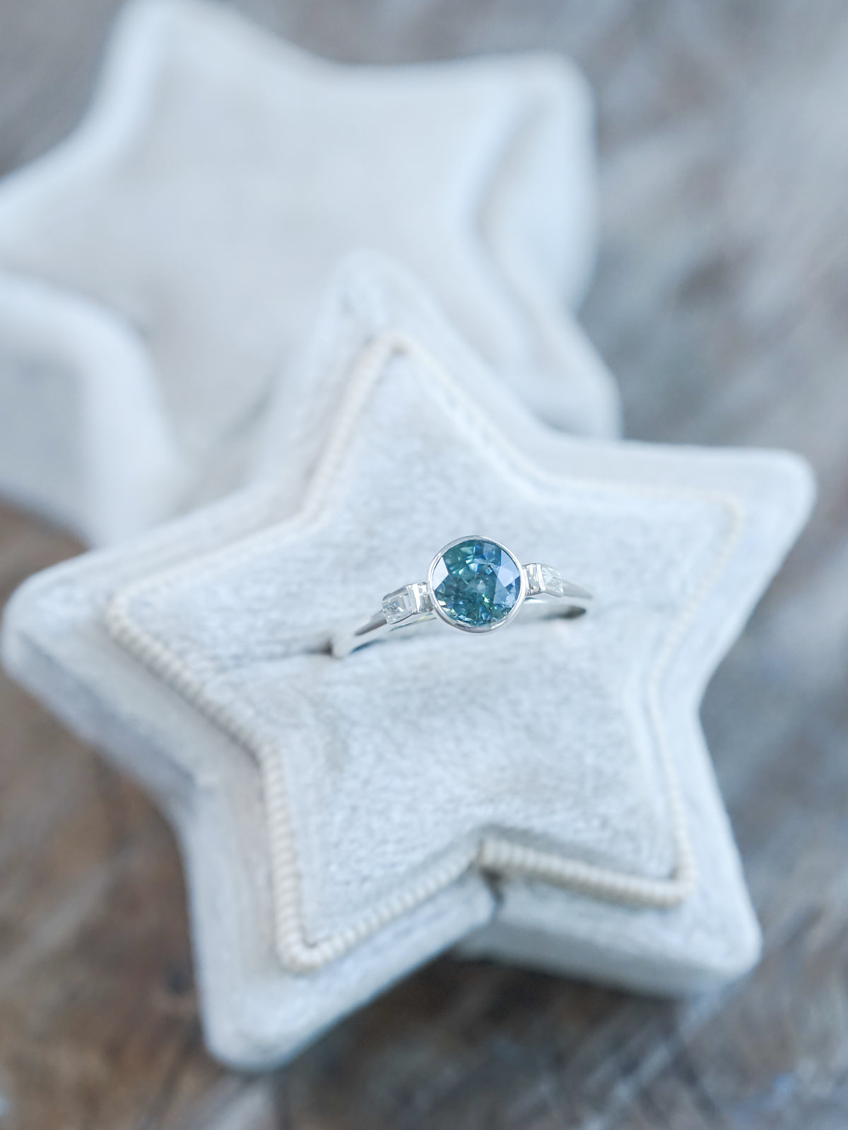 Mermaid Sapphire and Diamond Ring - Gardens of the Sun | Ethical Jewelry