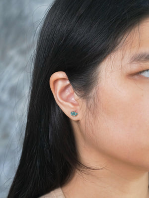 Mesa Grande Rough Apatite Earrings - Gardens of the Sun | Ethical Jewelry