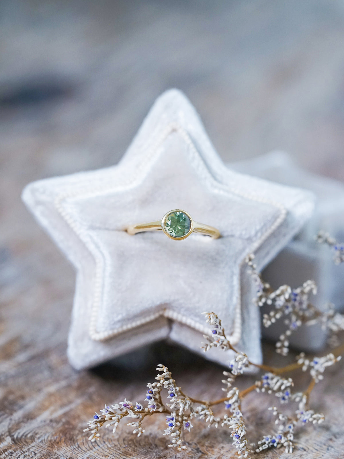 Mint Green Sapphire Ring in Gold - Gardens of the Sun | Ethical Jewelry