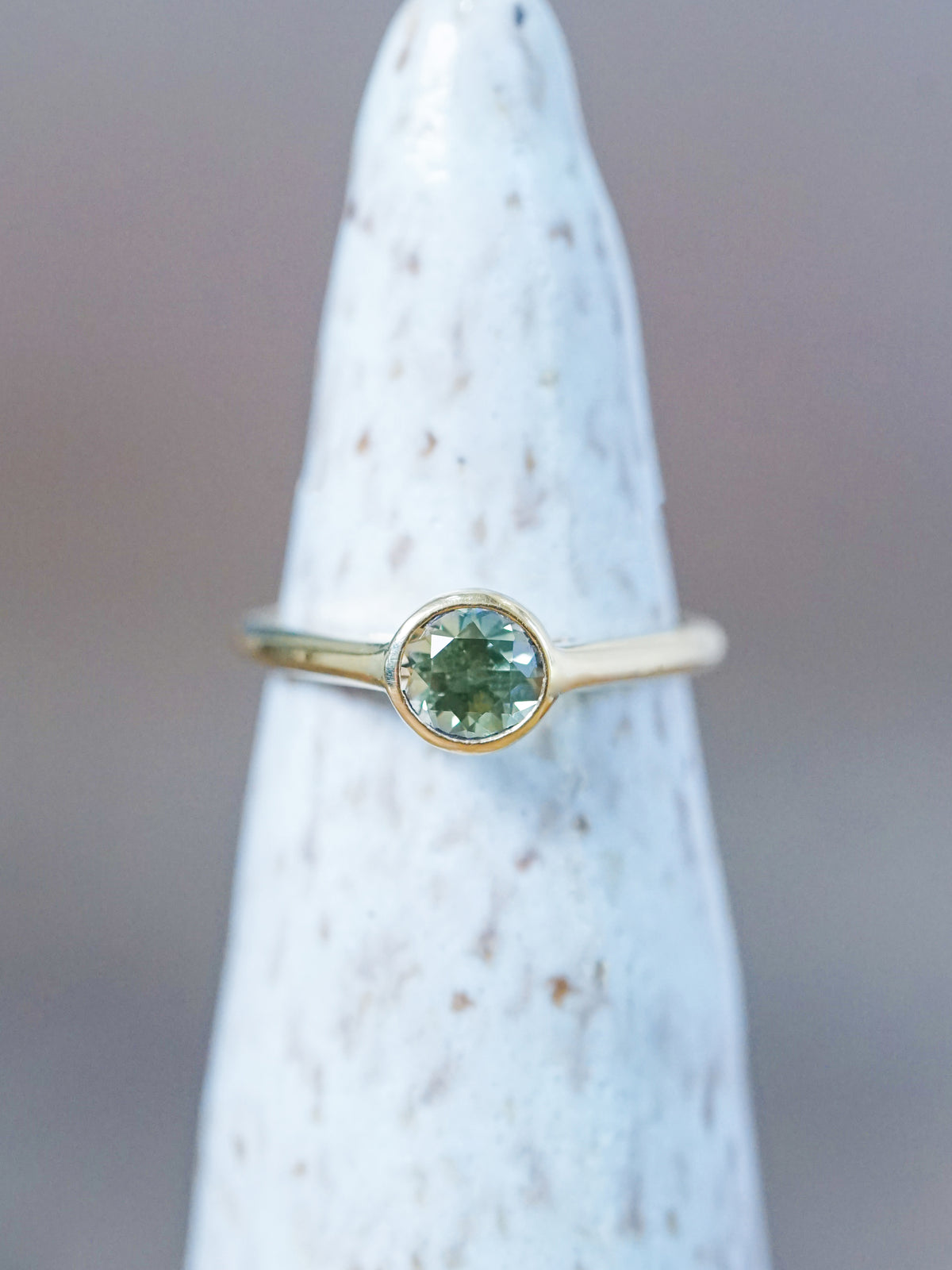 Mint Green Sapphire Ring in Gold - Gardens of the Sun | Ethical Jewelry