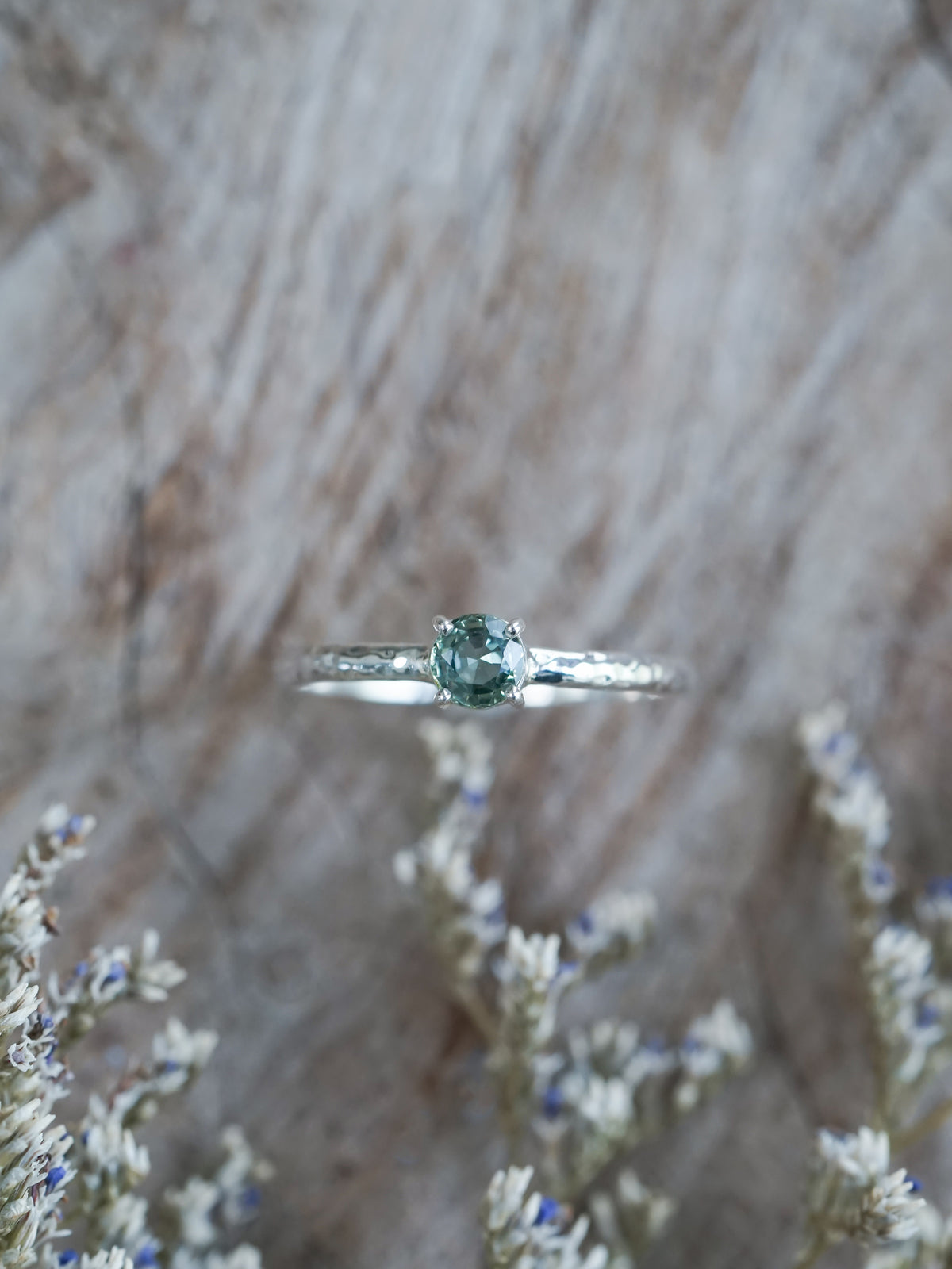 Mint Montana Sapphire Ring - Gardens of the Sun | Ethical Jewelry