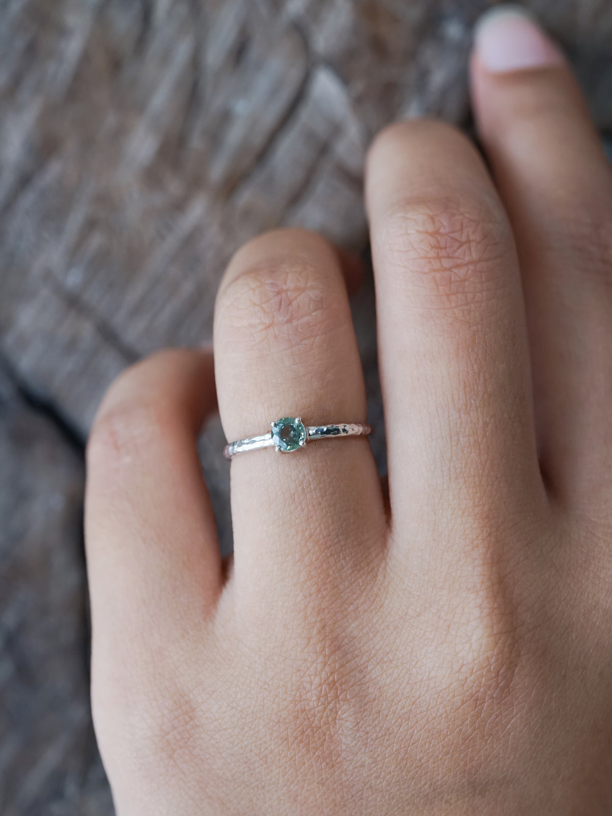 Mint Montana Sapphire Ring - Gardens of the Sun | Ethical Jewelry