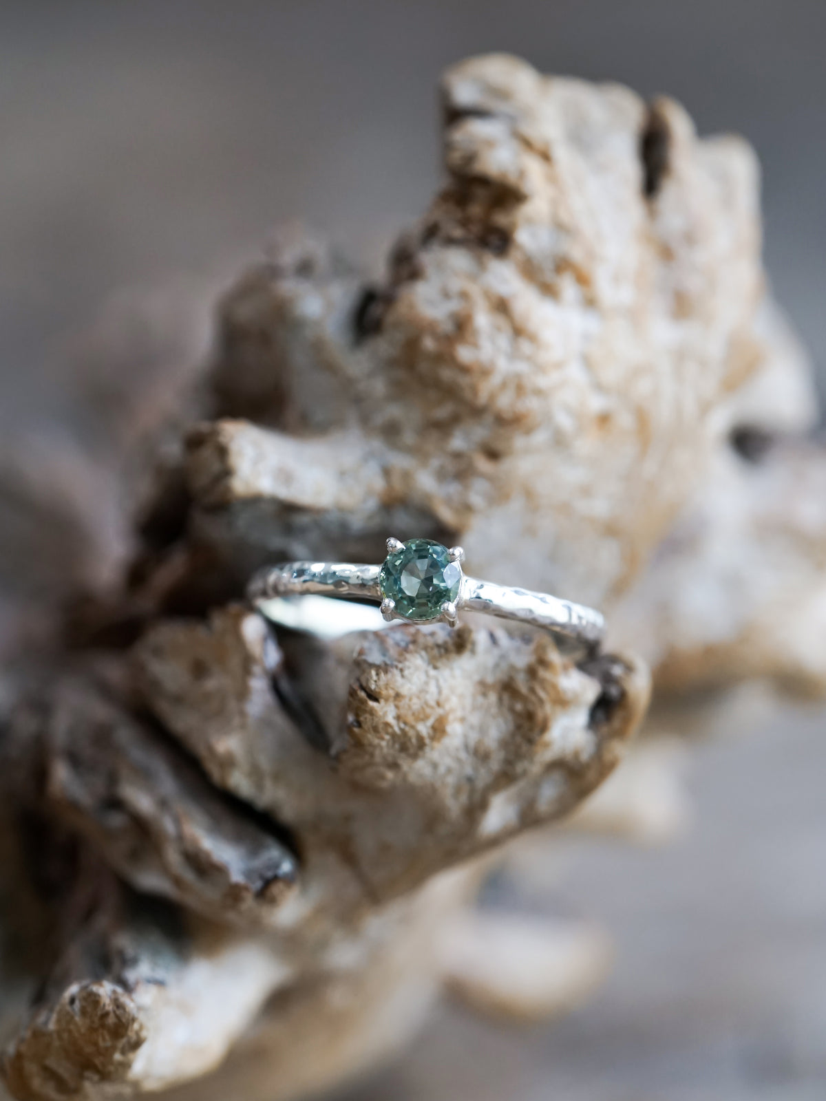 Mint Montana Sapphire Ring - Gardens of the Sun | Ethical Jewelry