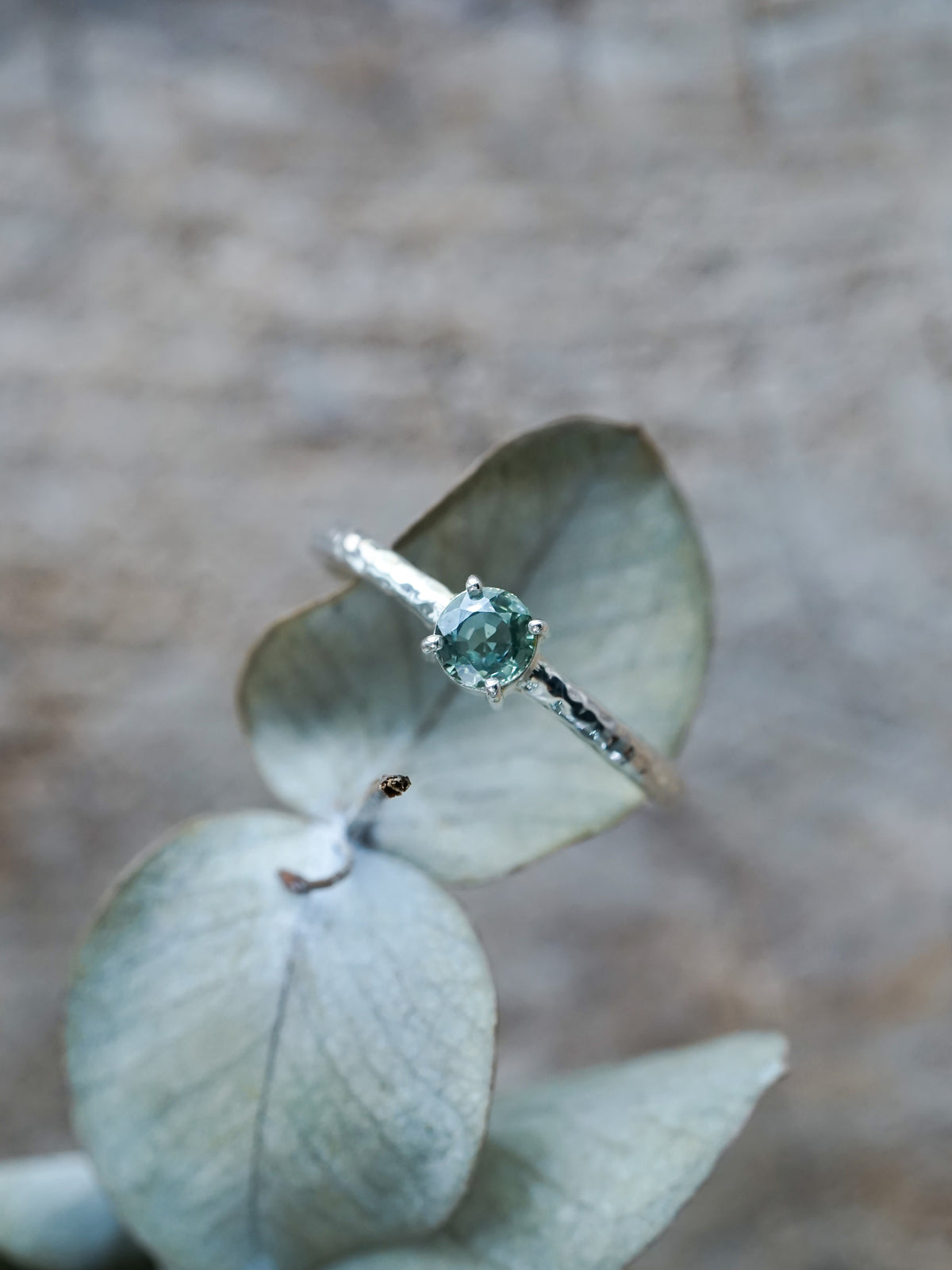 Mint Montana Sapphire Ring - Gardens of the Sun | Ethical Jewelry